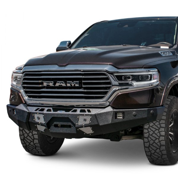 DV8 Offroad® - Full Width Front Modular Black Powder Coated Bumper