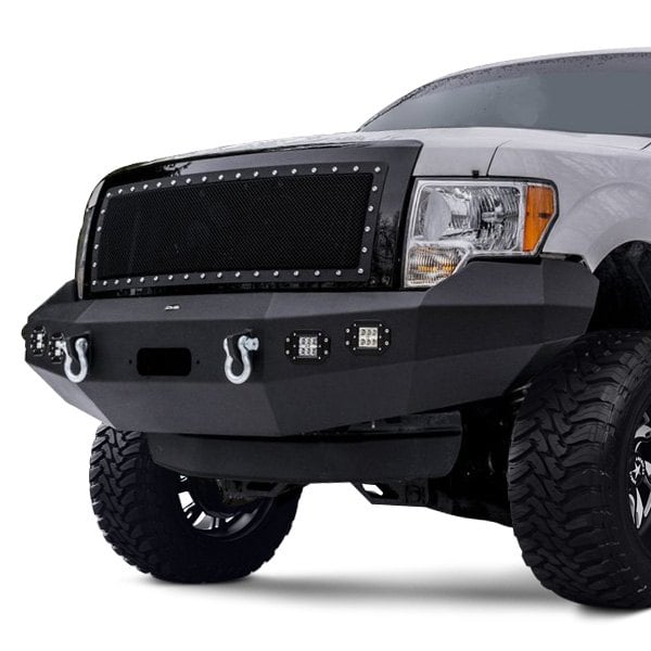 DV8 Offroad® - Full Width Front HD Black Powder Coated Bumper