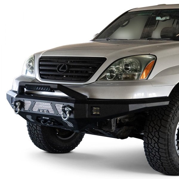 DV8 Offroad® - MTO Series Full Width Front HD Black Powder Coated Bumper