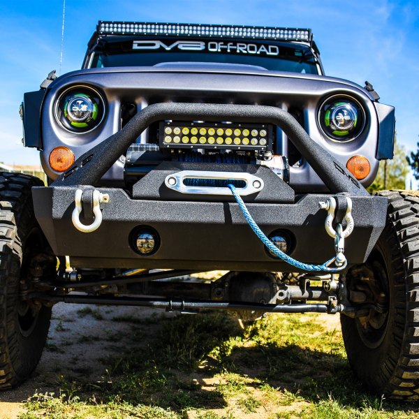 DV8 Offroad® - FS-15 Stubby Front HD Black Bumper