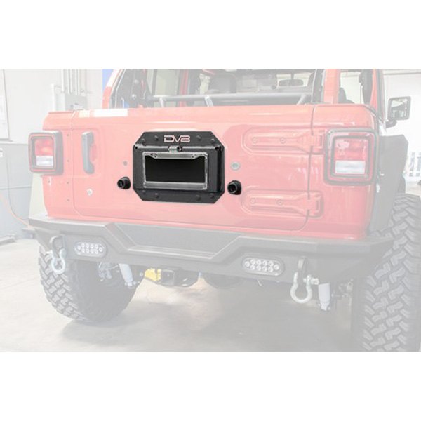 DV8 Offroad® - Black Powder Coated Spare Tire Delete Kit