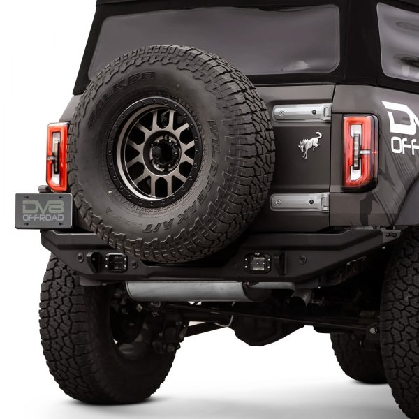 DV8 Offroad® - Full Width Rear HD Black Powder Coated Bumper