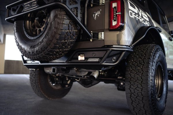 DV8 Offroad® - Competition Full Width Rear Pre-Runner Black Powder Coated Bumper