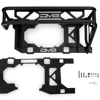 DV8 Offroad® - Black Powder Coated Spare Tire Guard and Accessory Mount