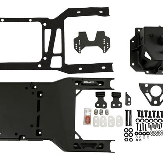 DV8 Offroad® - Tailgate Mounted Black Powder Coated Tire Carrier