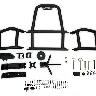 DV8 Offroad® - Cage Style Black Powder Coated Body Mounted Tire Carrier
