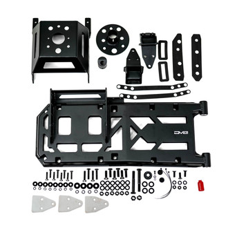 DV8 Offroad® - Hinge Mounted Black Powder Coated Tire Carrier