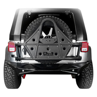 DV8 Offroad® - Cage Style Black Powder Coated Body Mounted Tire Carrier