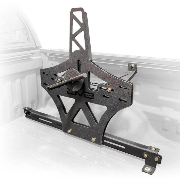 DV8 Offroad® - Black Powder Coated Bed Mount Spare Tire Carrier