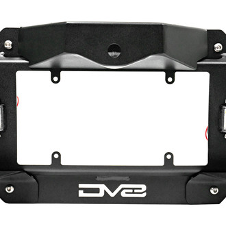 DV8 Offroad® - Black Powder Coated Spare Tire Delete Kit with Light Mounts