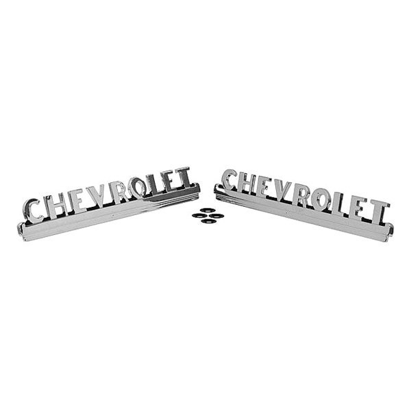 Dynacorn® - "Chevrolet" Chrome Hood Emblems