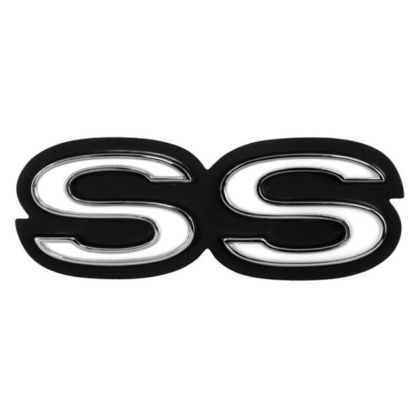 Dynacorn® - "SS" Black/Chrome Rear Panel Emblem
