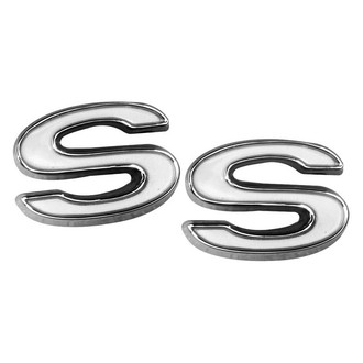 Dynacorn® - "SS" Chrome/White Fender Emblem