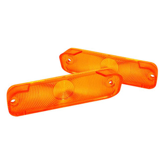 Dynacorn® - Driver and Passenger Side Replacement Turn Signal/Parking Light Lenses