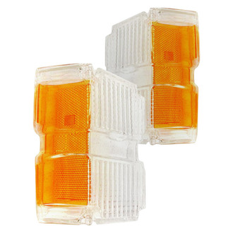 Dynacorn® - Driver and Passenger Side Replacement Turn Signal/Parking Light Lenses