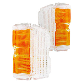 Dynacorn® - Driver and Passenger Side Replacement Turn Signal/Parking Light Lenses