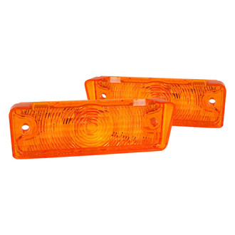 Dynacorn® - Driver and Passenger Side Replacement Turn Signal/Parking Light Lenses