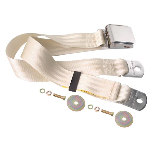 Dynacorn® - 60" Seat Belt with Lift Buckle Latch, White