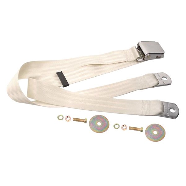 Dynacorn® - 74" Seat Belt with Lift Buckle Latch, White