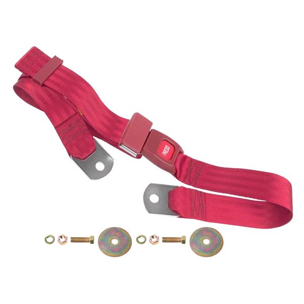 Dynacorn® - 60" Seat Belt with Push Button Latch, Red