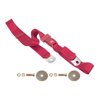 Dynacorn® - 74" Seat Belt with Push Button Latch, Red