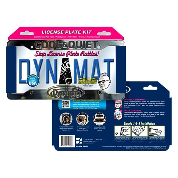 Dynamat® 19100 Xtreme License Plate Frame Kit