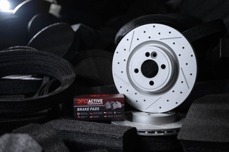 Active Pads Drilled Slotted Discs