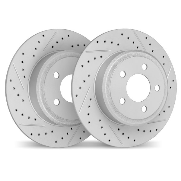 DFC® - Geoperformance Drilled and Slotted Rear Drilled and Slotted Brake Rotors