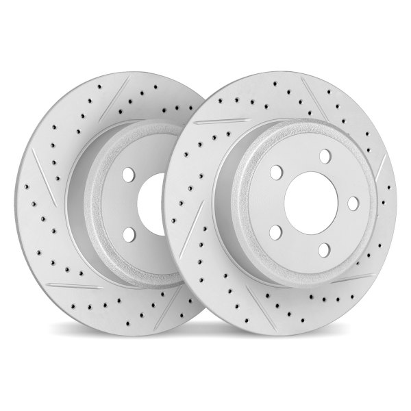 DFC® - Geoperformance Drilled and Slotted Rear Drilled and Slotted Brake Rotors