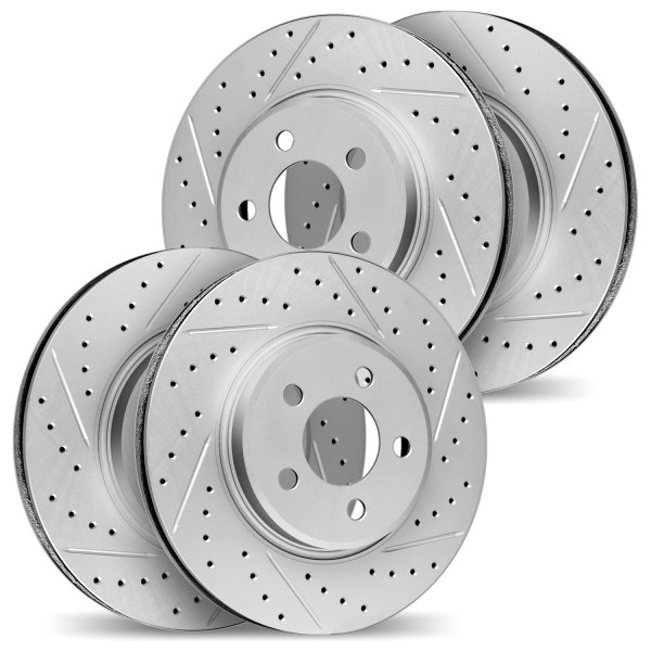 DFC® - Geoperformance Drilled and Slotted Front and Rear Drilled and Slotted Brake Rotors