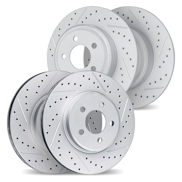 DFC® - Geoperformance Drilled and Slotted Front and Rear Drilled and Slotted Brake Rotors