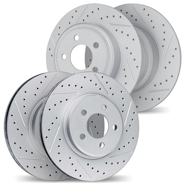 DFC® - Geoperformance Drilled and Slotted Front and Rear Drilled and Slotted Brake Rotors