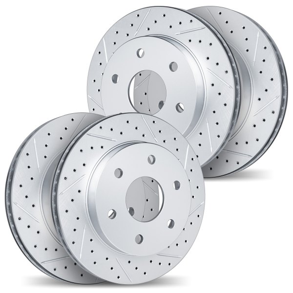 DFC® - Geoperformance Drilled and Slotted Front and Rear Drilled and Slotted Brake Rotors