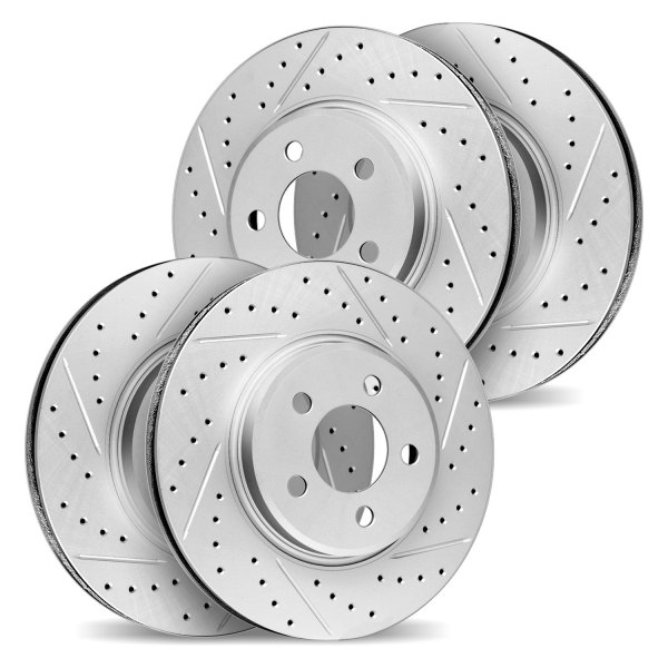 DFC® - Geoperformance Drilled and Slotted Front and Rear Drilled and Slotted Brake Rotors