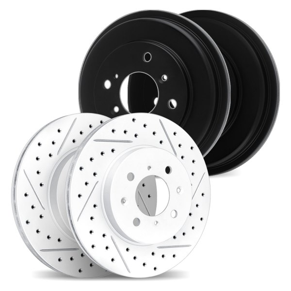 DFC® - Geoperformance Drilled and Slotted Front and Rear Drilled and Slotted Brake Rotors