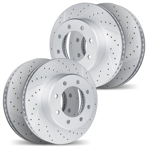 DFC® - Geoperformance Drilled and Slotted Front and Rear Drilled and Slotted Brake Rotors