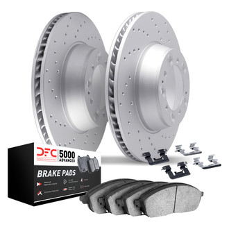 DFC® - Geoperformance Drilled Brake Kit with 5000 Advanced Brake Pads