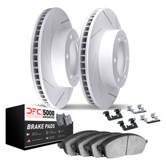 DFC® - Geoperformance Slotted Front Brake Kit with 5000 Advanced Brake Pads