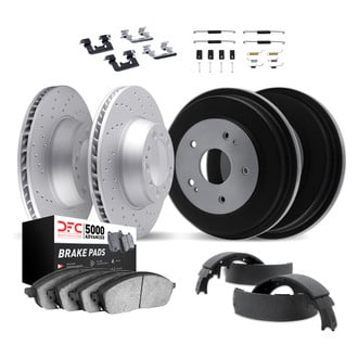 DFC® - Geoperformance Drilled Brake Kit with 5000 Advanced Brake Pads