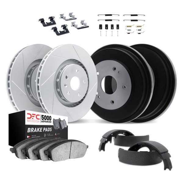 DFC® - Geoperformance Slotted Front and Rear Brake Kit with 5000 Advanced Brake Pads