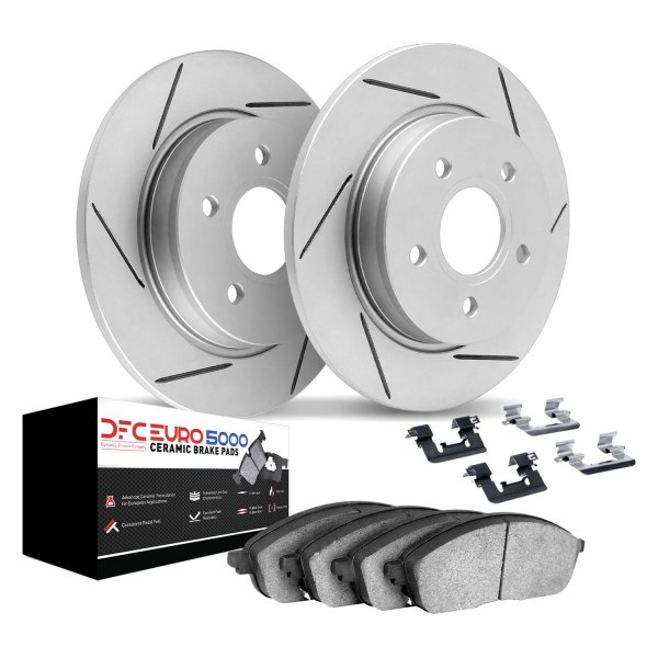 DFC® - Geoperformance Slotted Rear Brake Kit with 5000 Euro Ceramic Brake Pads