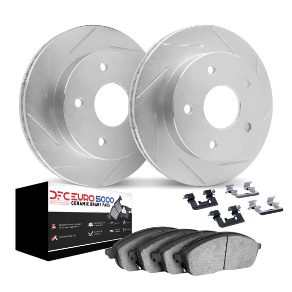 DFC® - Geoperformance Slotted Front Brake Kit with 5000 Euro Ceramic Brake Pads