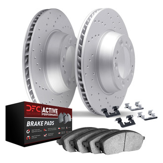 DFC® - Geoperformance Drilled Front Brake Kit with Active Performance Pads