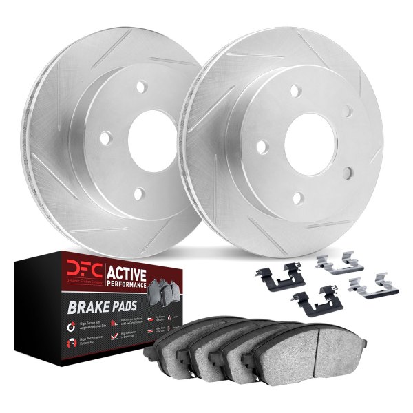 DFC® - Geoperformance Slotted Front Brake Kit with Active Performance Pads