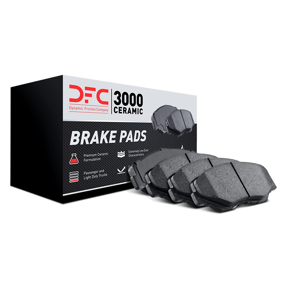 Dynamic Friction Company 3000 Ceramic Brake Pads 1310-0122-00-Rear Set 