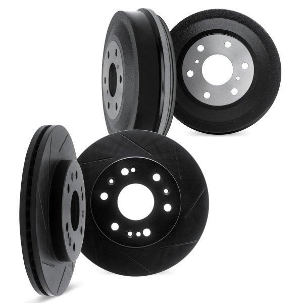 DFC® - Premium Slotted Front and Rear Brake Rotors