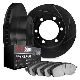 DFC® - Slotted Front Brake Kit with 3000 Series Semi-Metallic Brake Pads