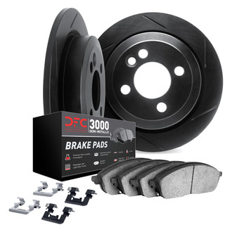 DFC® - Slotted Front Brake Kit with 3000 Series Semi-Metallic Brake Pads