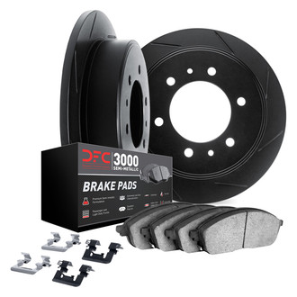 DFC® - Slotted Front Brake Kit with 3000 Series Semi-Metallic Brake Pads