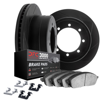 DFC® 3112-54009 - Slotted Front Brake Kit with 3000 Series Semi-Metallic Brake Pads